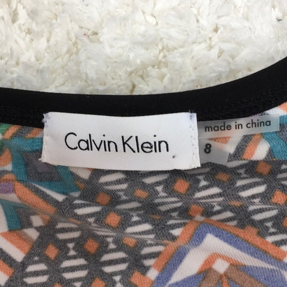 Calvin Klein multi color pull on dress - Picture 5 of 7
